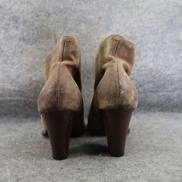 Clarks Shoes Womens 9.5 Indigo Chukka Heel Booties Classic Leather Lace Up Brown - Picture 4 of 14